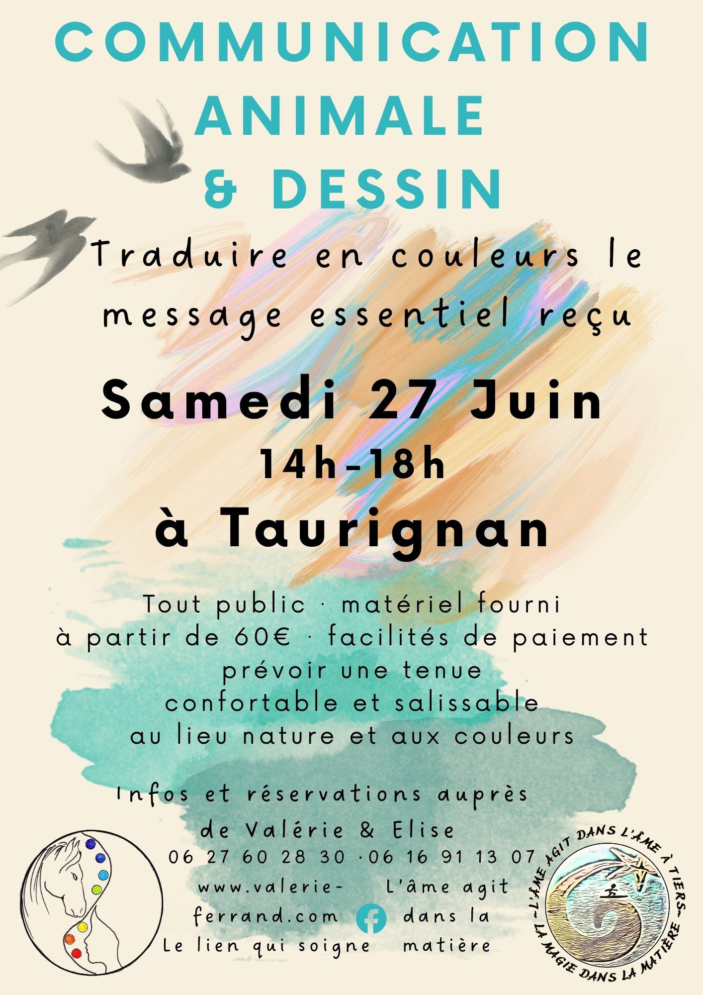 Evènement Atelier de communication animale et dessin le samedi 27 juin en Ariège, inscriptions en cours