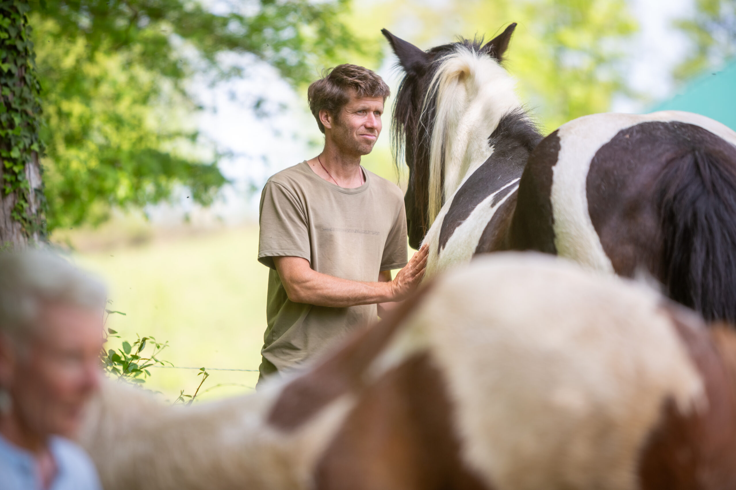 Les Chevaux vivent profondément au rythme du Vivant.<br />
Ils ressentent, observent, s’ajustent.<br />
Ils nous invitent à revenir à l’instant, à notre corps, à notre présence 